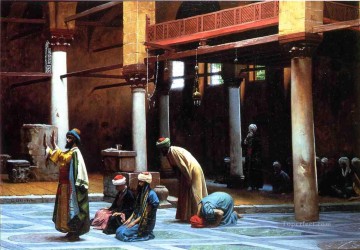 Oración en la mezquita Orientalismo greco-árabe Jean Leon Gerome Pinturas al óleo